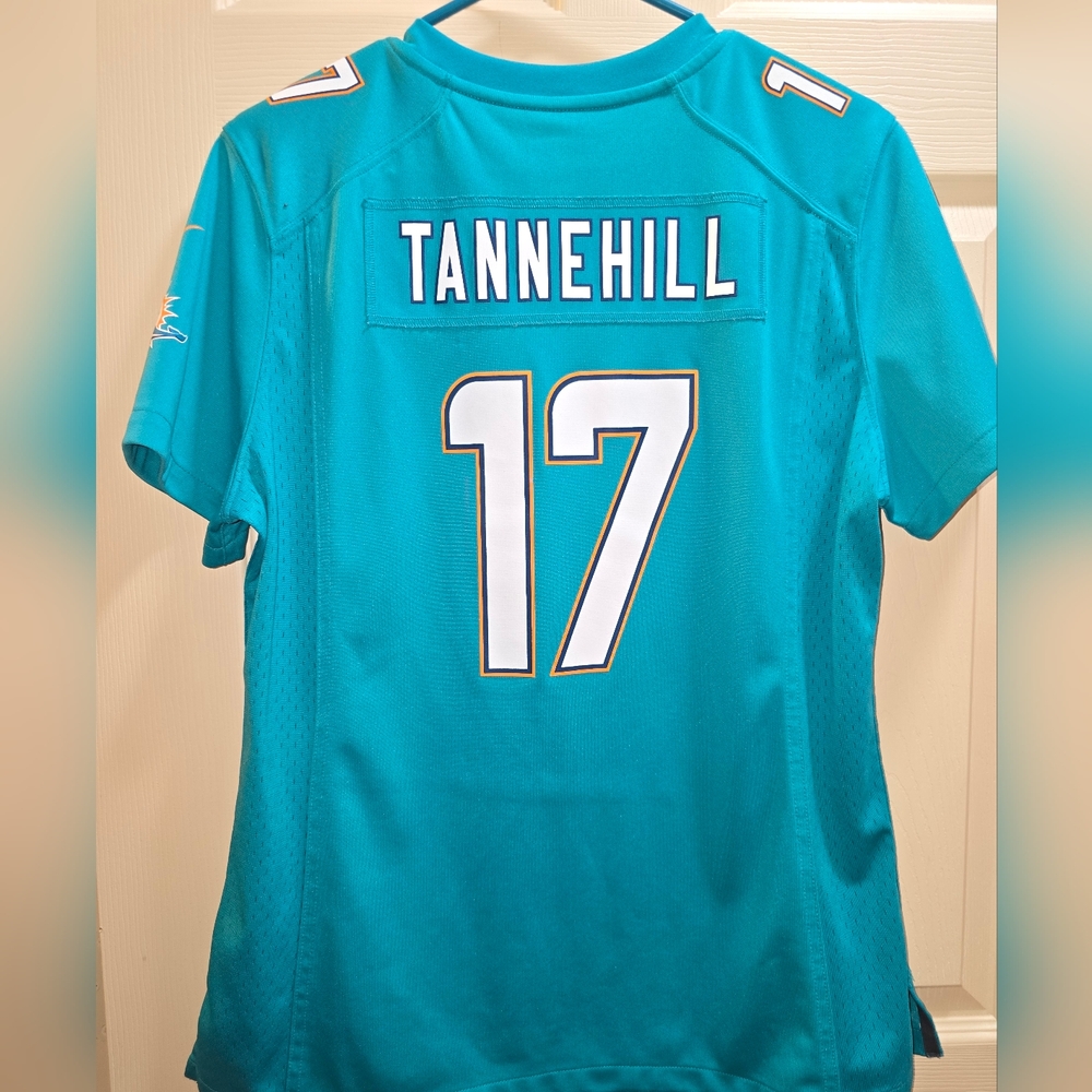 NFL Teal Women's Ryan Tannehill #17 2013 ON FIELD Jersey with White Accents